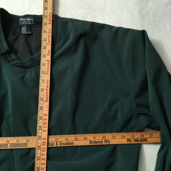 #7 Winner Mate golf Pullover Jacket Long Sleeve windbreaker Large sail green - Picture 4 of 7